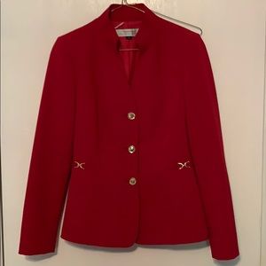 Tahari Arthur S Levine Red Suit
